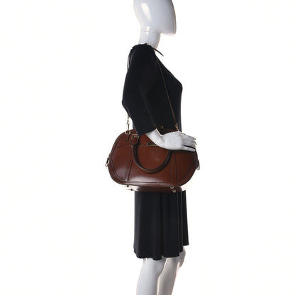 Burberry Bridle Calfskin Small Orchard Bowling Bag Dark Tan 2 of 10