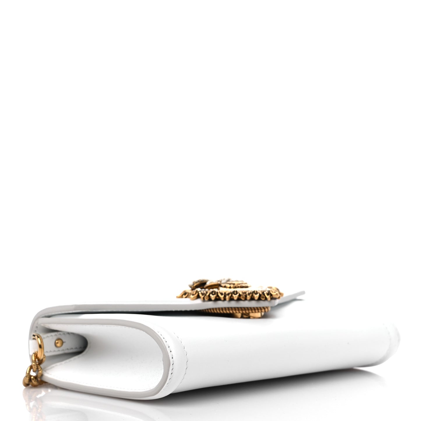 Calfskin Mini Devotion Crossbody Bag White