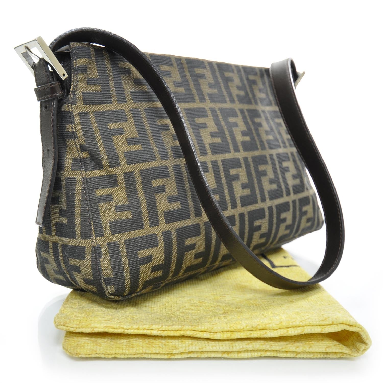 Fendi Zucca Small Shoulder Bag Tobacco 2 of 9