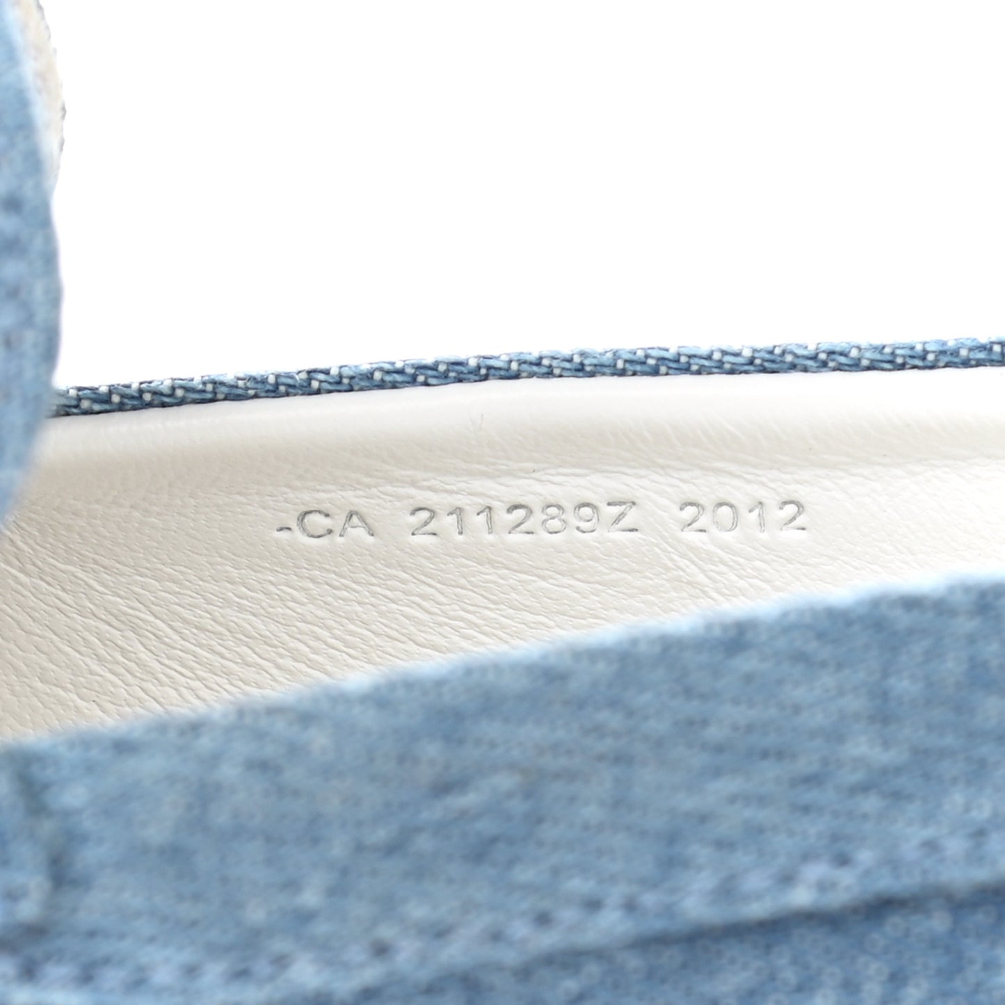 Denim Canvas Womens Trip Espadrilles 38 Bleu Clair