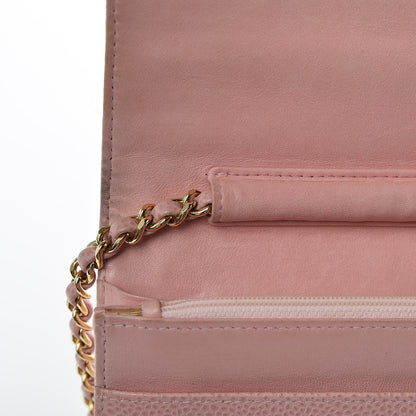 Chanel Caviar Timeless CC Wallet On Chain WOC Pink 11 of 12