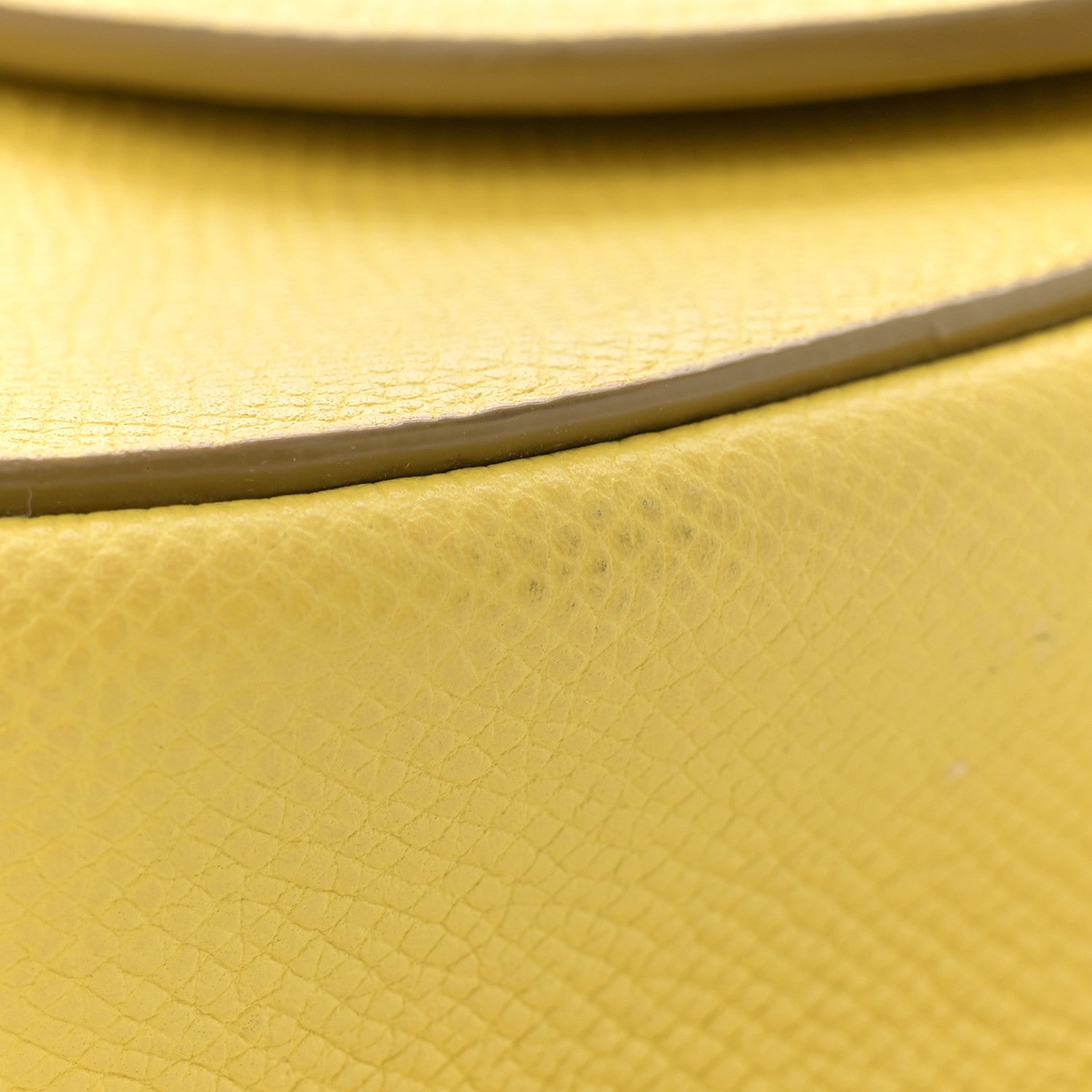Celine Grained Calfskin Small Trotteur Yellow 11 of 12