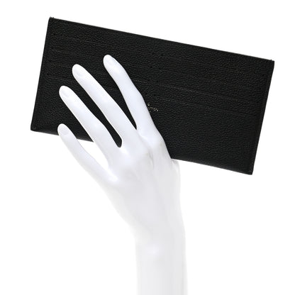 Louis Vuitton Calfskin Felicie Card Holder Insert Black 2 of 5
