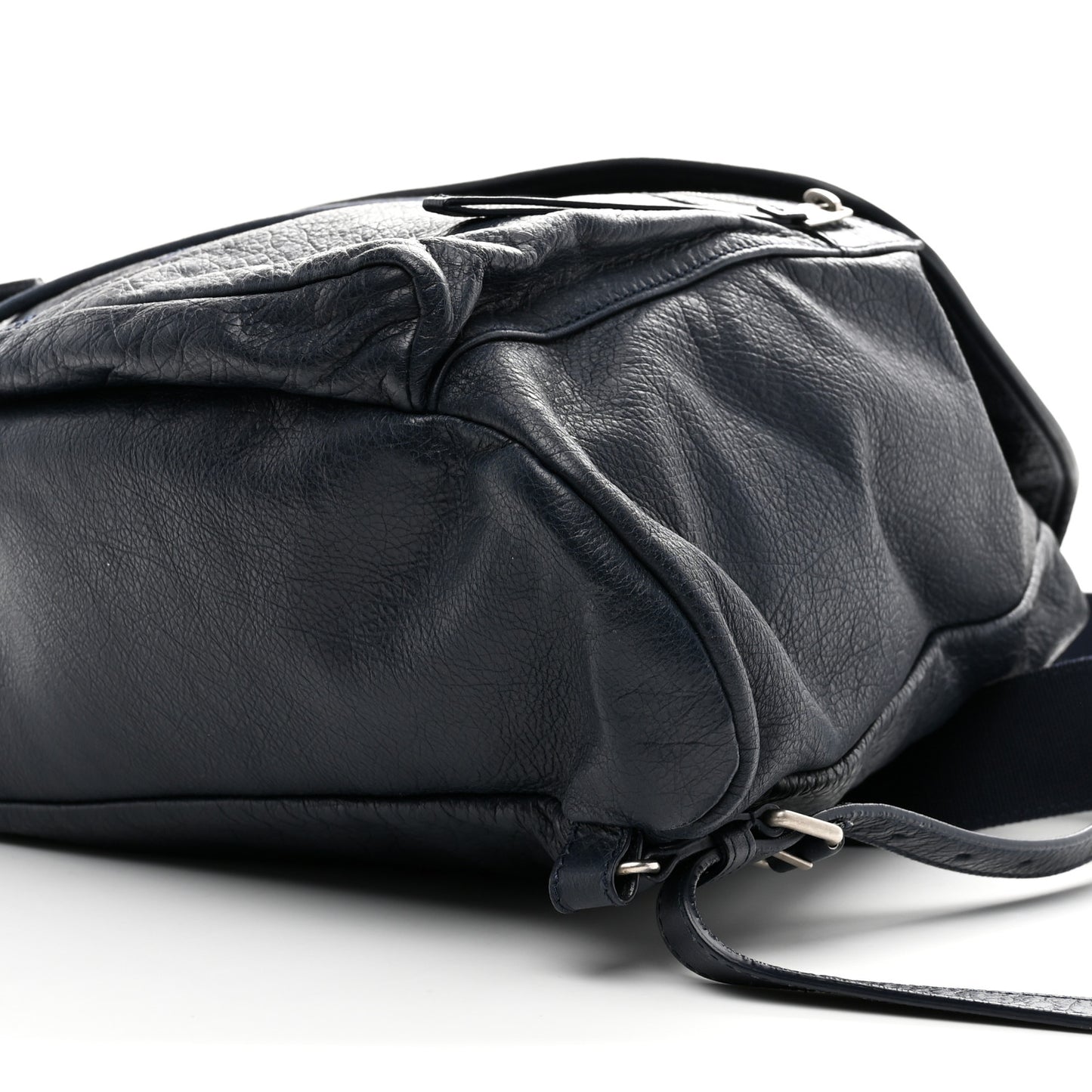Agneau Giant 12 Silver Hardware S Traveler Backpack Bleu Obscur