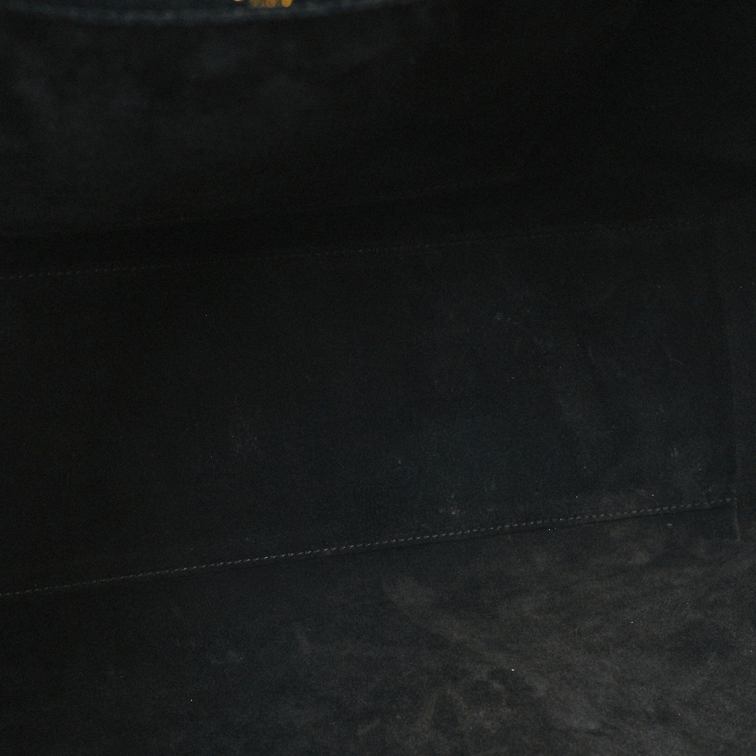 Celine Smooth Calfskin Cuir Triomphe Cabas Drawstring Black 10 of 13