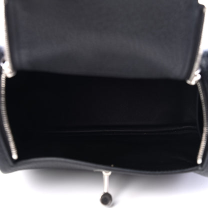 Hermes Taurillon Clemence Mini Lindy 20 Black 5 of 9