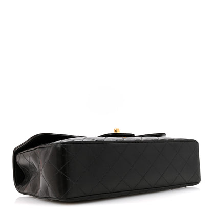 Chanel Lambskin Quilted Medium Rectangular Kelly Flap Bag Black 4 of 12