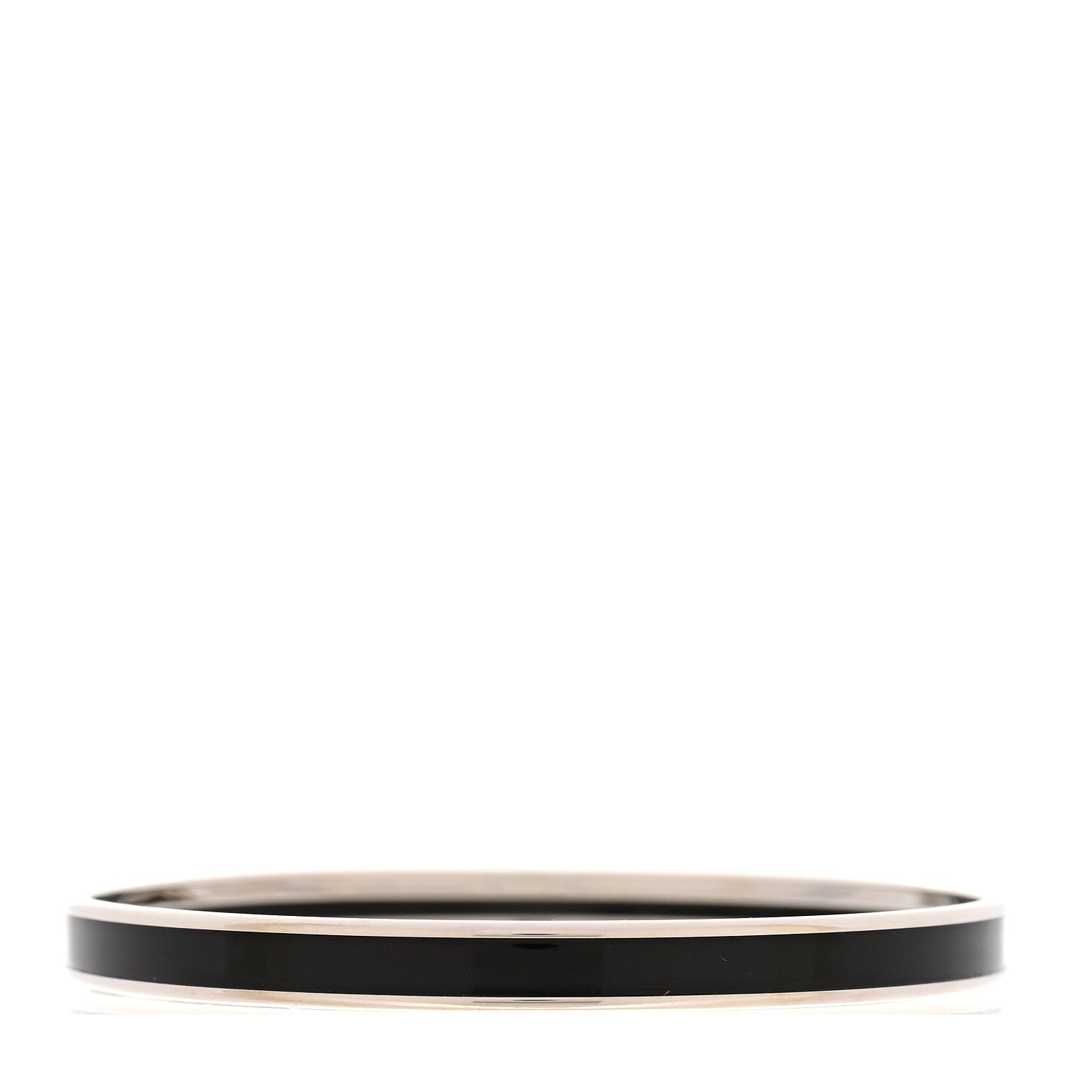 Hermes Enamel Printed Extra Narrow Uni Bracelet 62 Black 3 of 6