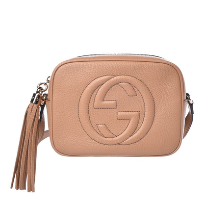 Gucci Pebbled Calfskin Small Soho Disco Bag Camelia 1 of 8