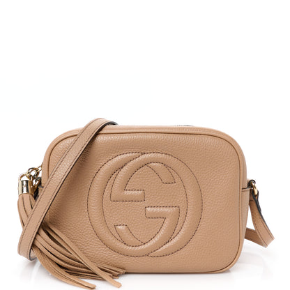 Gucci Pebbled Calfskin Small Soho Disco Bag Rose Beige 1 of 12