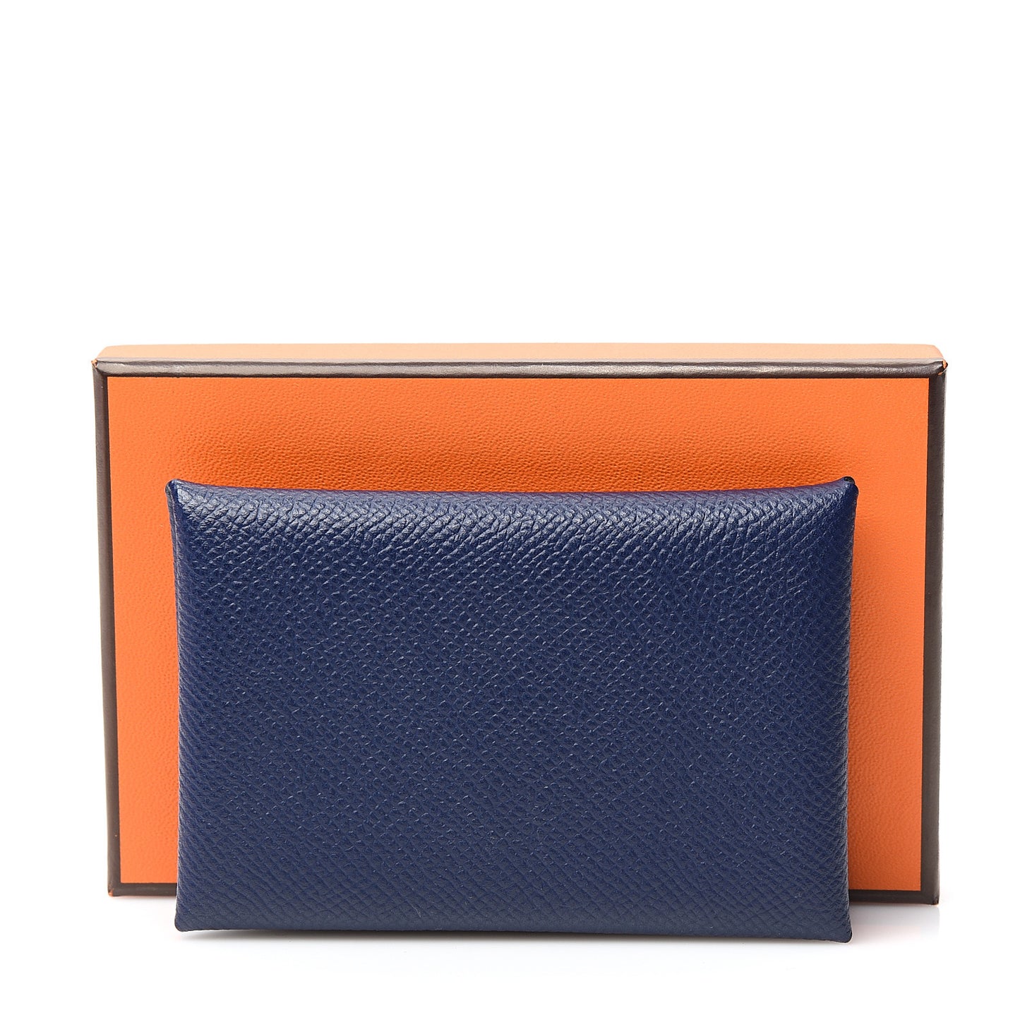 Epsom Calvi Card Case Bleu Saphir