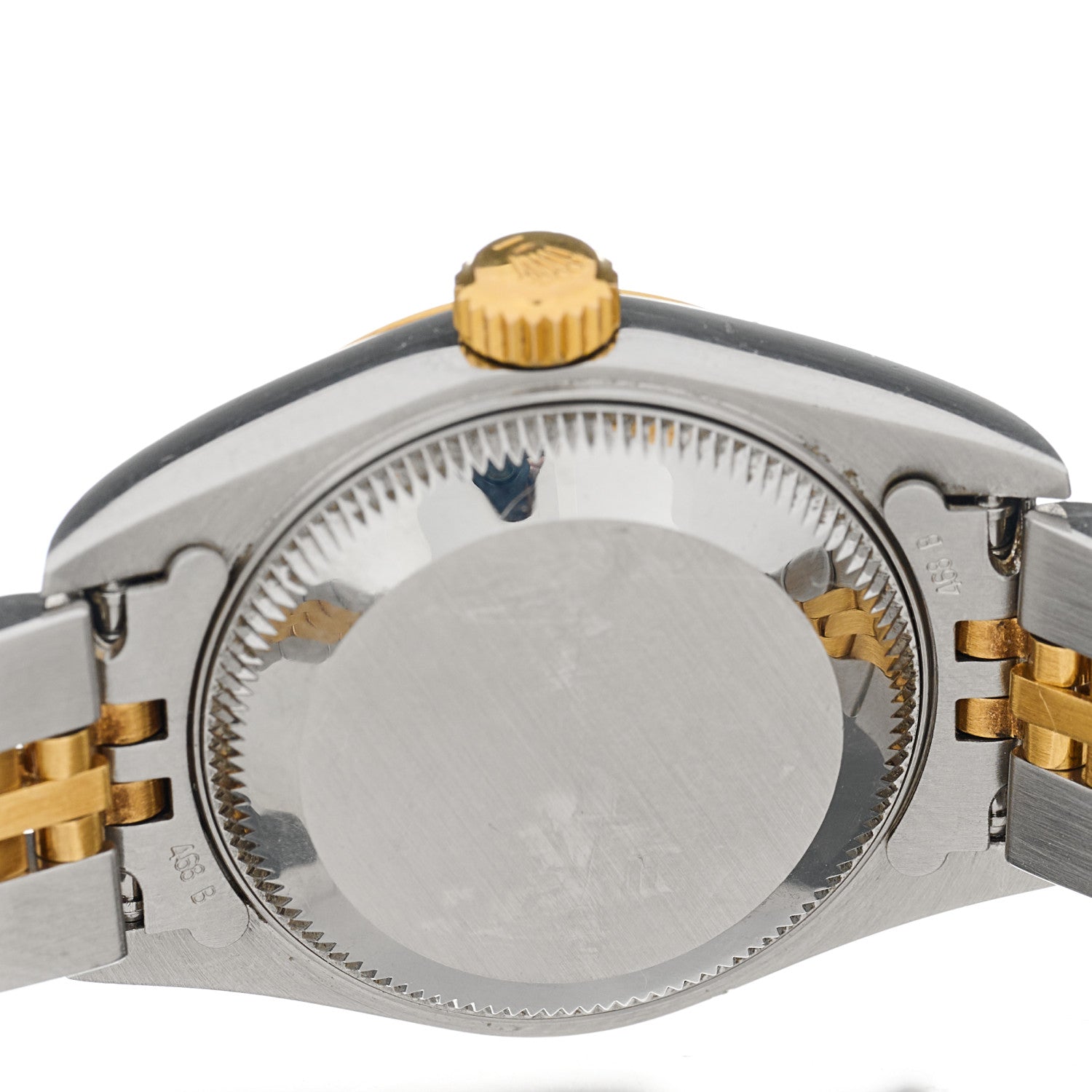 Rolex Stainless Steel 18K Yellow Gold Diamond 26mm Oyster Perpetual Datejust Watch Black 79173 4 of 4