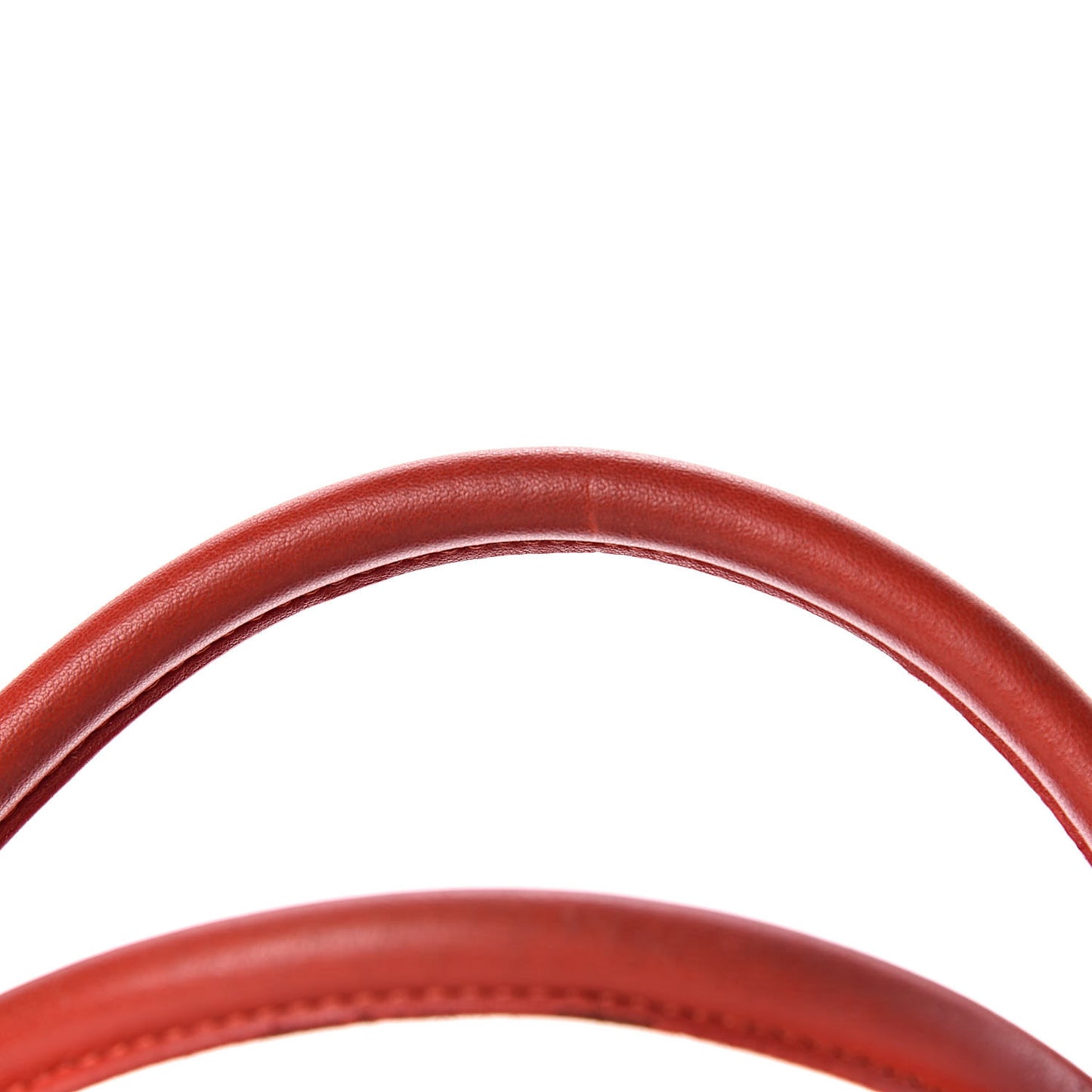 Lambskin Executive Cerf Shopper Tote Red