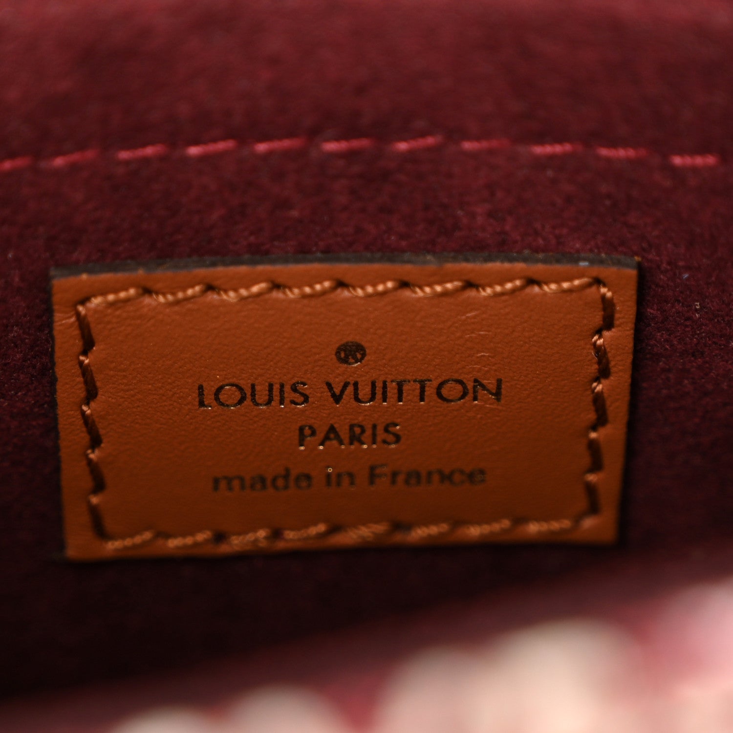 Louis Vuitton Jacquard Since 1854 Petit Sac Plat Bordeaux 6 of 11