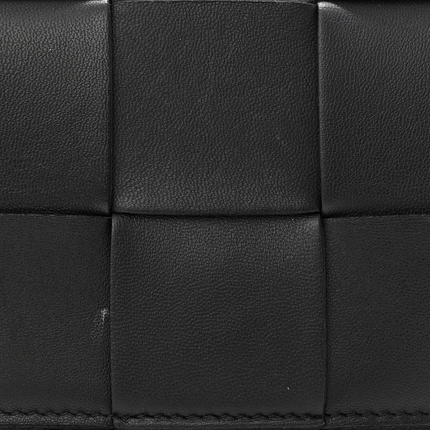 Lambskin Maxi Intrecciato Extra Mini Cassette Crossbody Bag Black