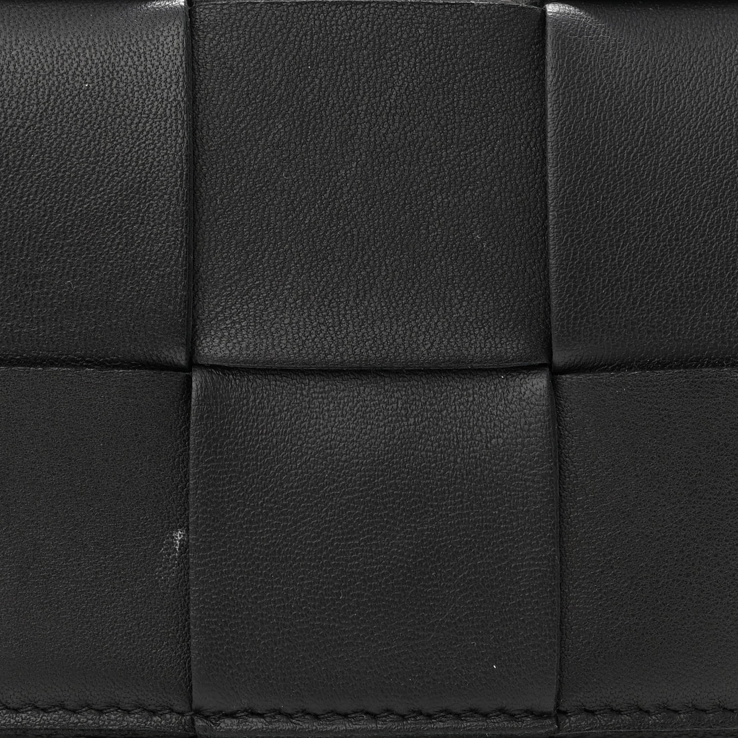 Bottega Veneta Lambskin Maxi Intrecciato Extra Mini Cassette Crossbody Bag Black 4 of 9