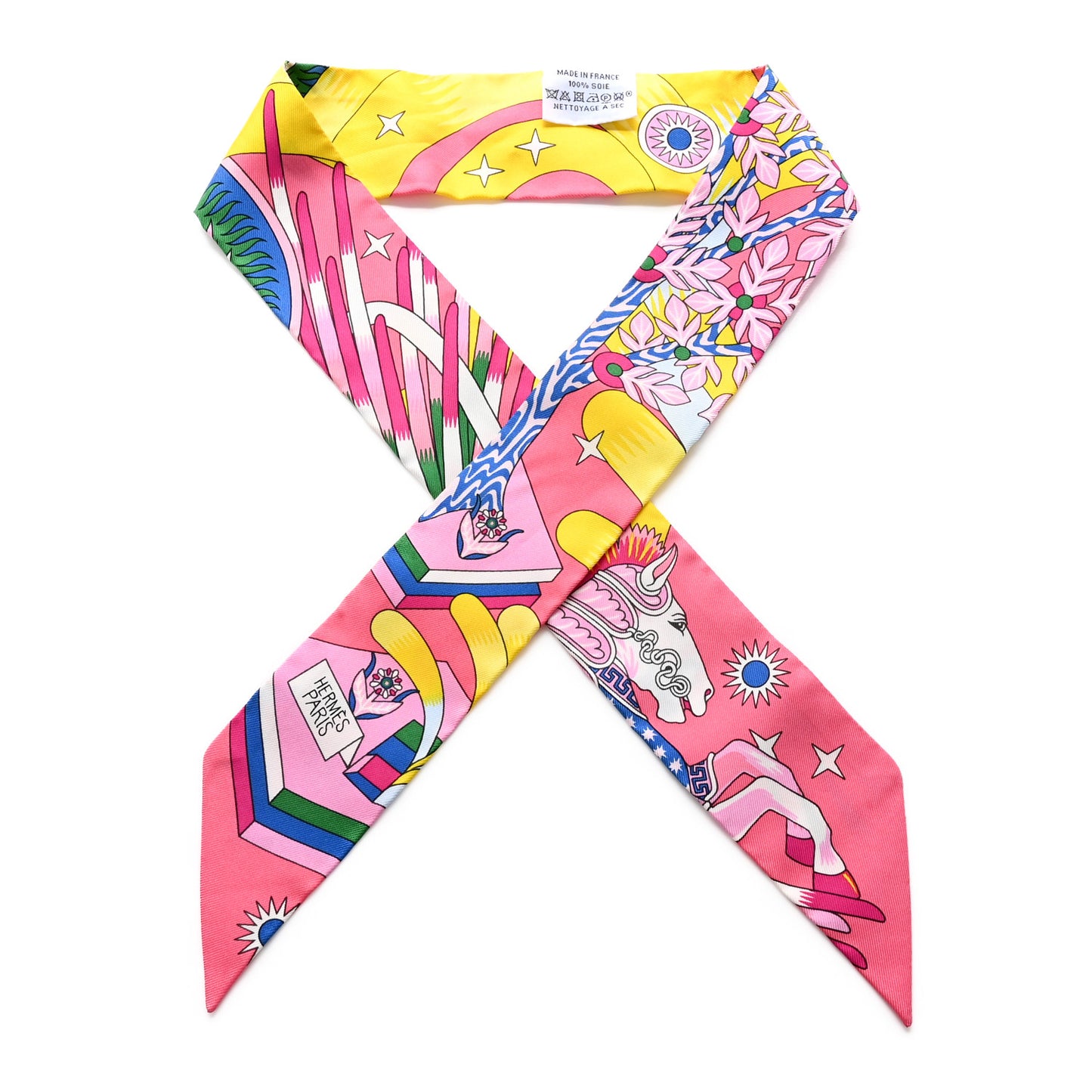 Silk La Source de Pegase Twilly Rose Vif Jaune Vif