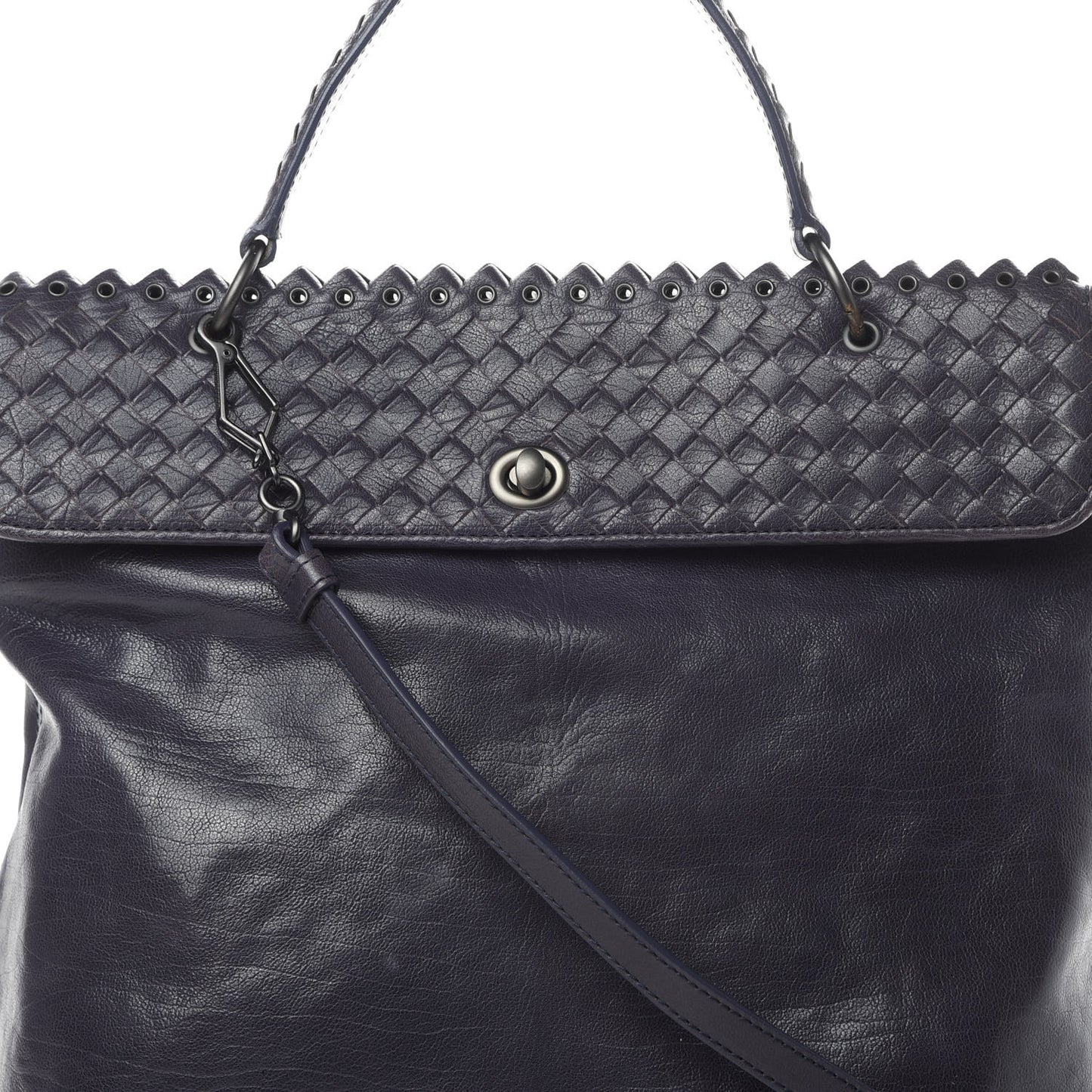 Intrecciato Large Plume Tote Ink