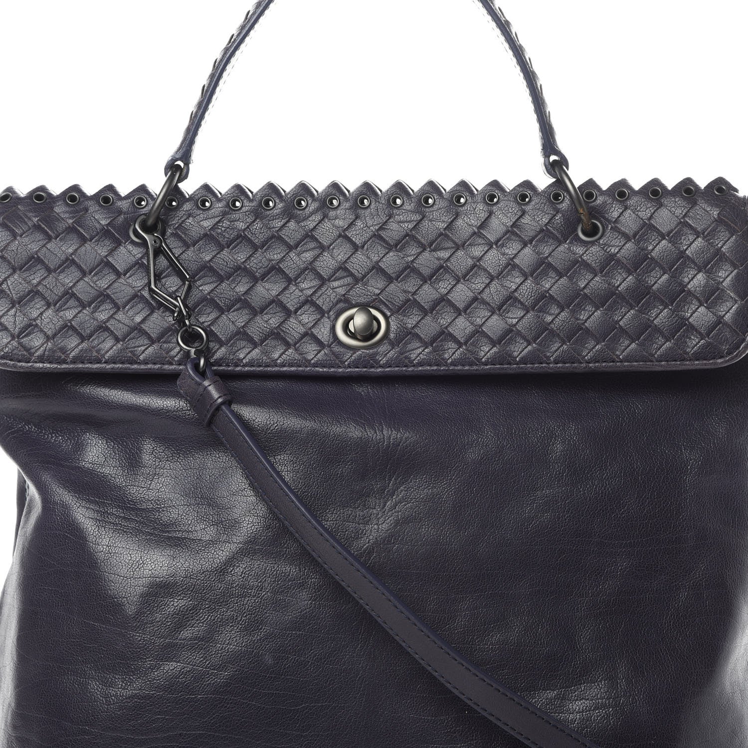 Bottega Veneta Intrecciato Large Plume Tote Ink 8 of 14
