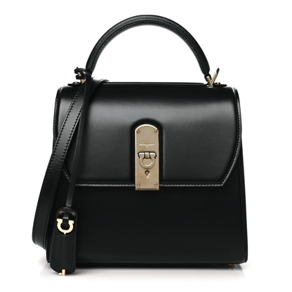 Salvatore Ferragamo Smooth Calfskin Medium Boxyz Black 1 of 9
