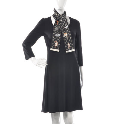 Louis Vuitton Silk Catogram Classic Bandeau Black 2 of 5