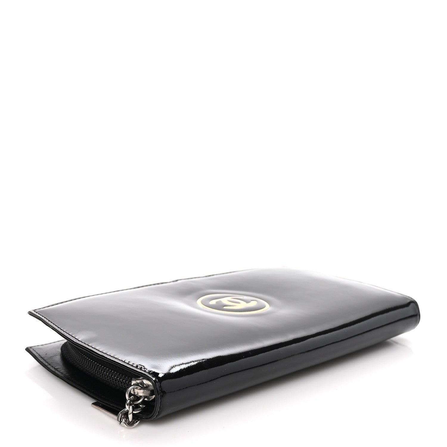 Chanel Patent Trousse Maquil Wallet Black 4 of 10