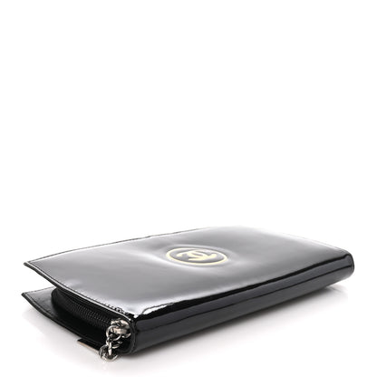 Chanel Patent Trousse Maquil Wallet Black 4 of 10
