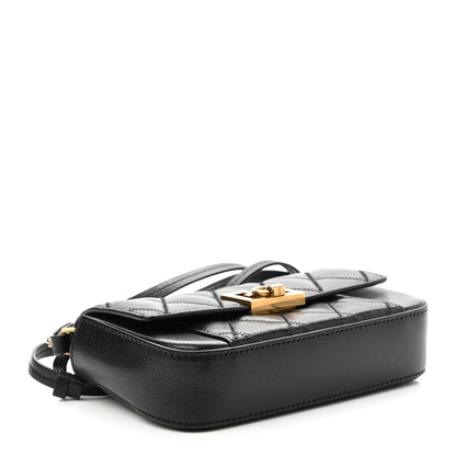 Givenchy Goatskin Quilted GV3 Mini Pocket Convertible Bag Black 4 of 10