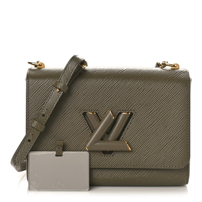 Louis Vuitton Epi Twist Shoulder Bag MM Smokey Brown 1 of 8