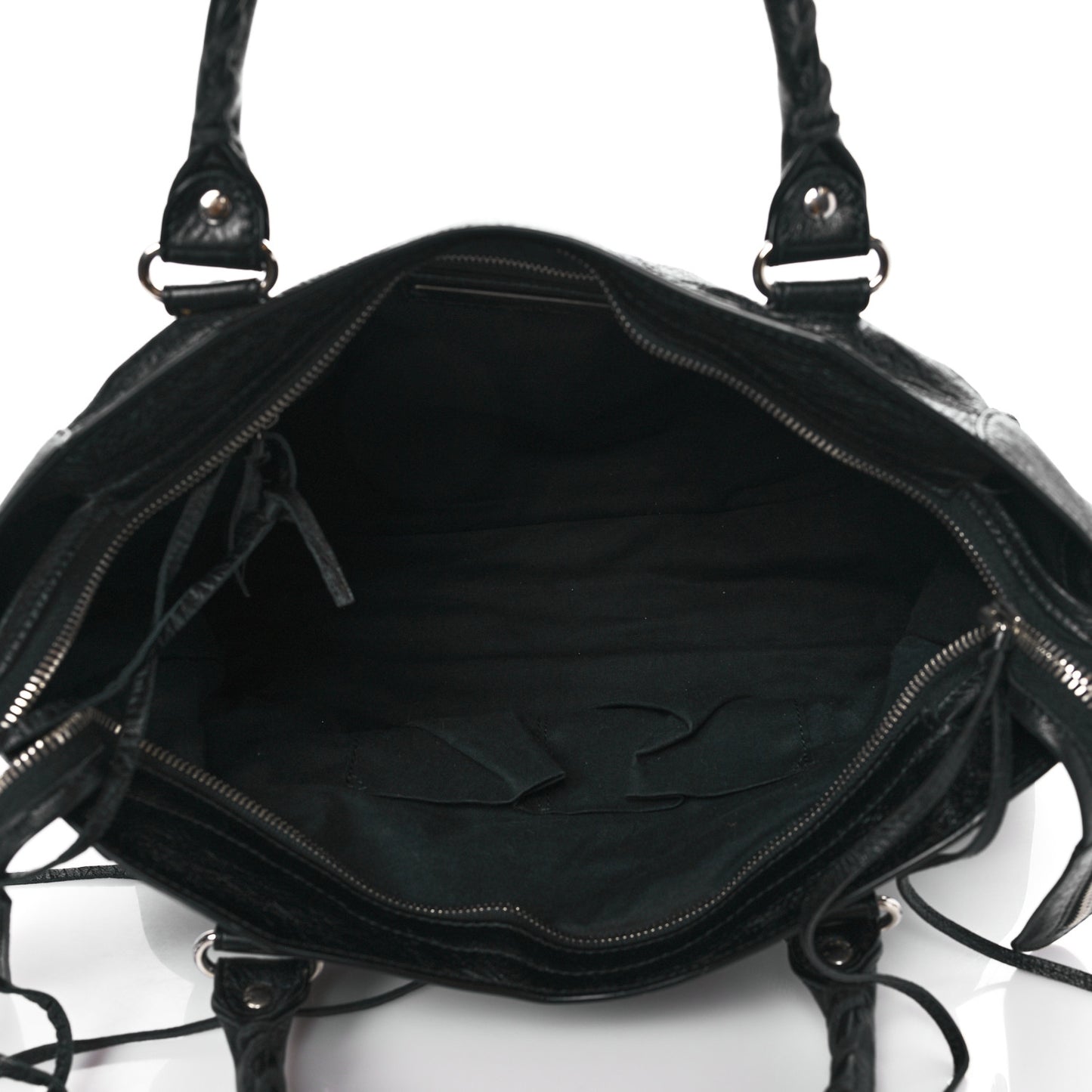 Agneau Classic Silver Hardware City Black