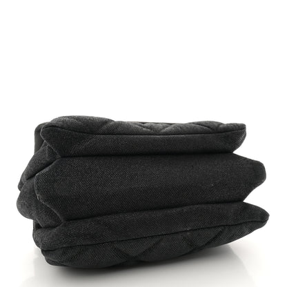 Salvatore Ferragamo Shiny Canvas Quilted Gelly Bag Black 4 of 13