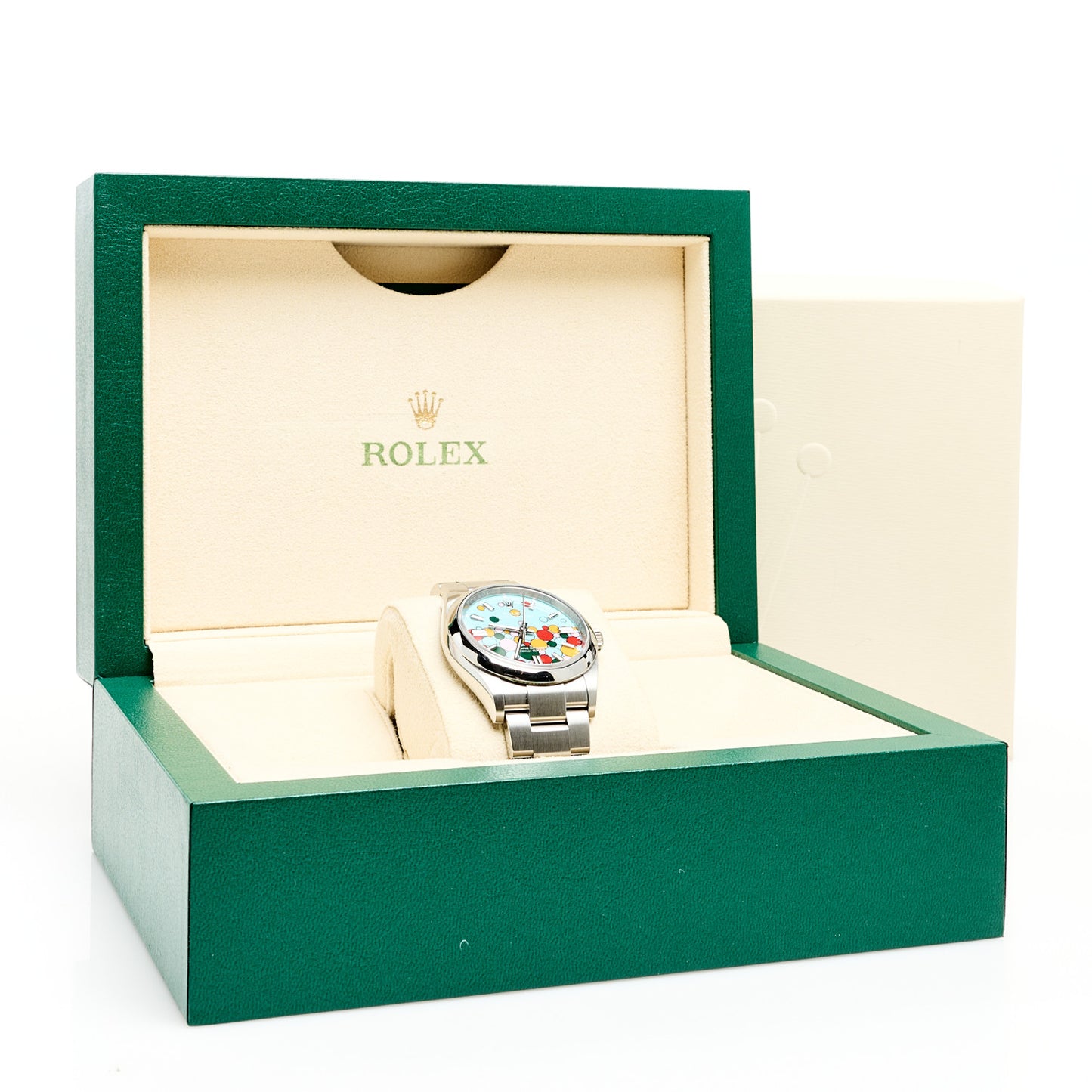 Stainless Steel 36mm Oyster Perpetual Watch Celebration Dial 126000