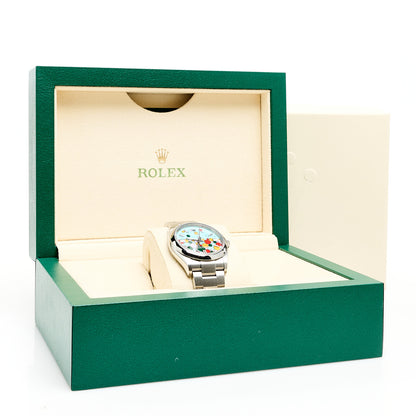 Rolex Stainless Steel 36mm Oyster Perpetual Watch Celebration Dial 126000 5 of 5