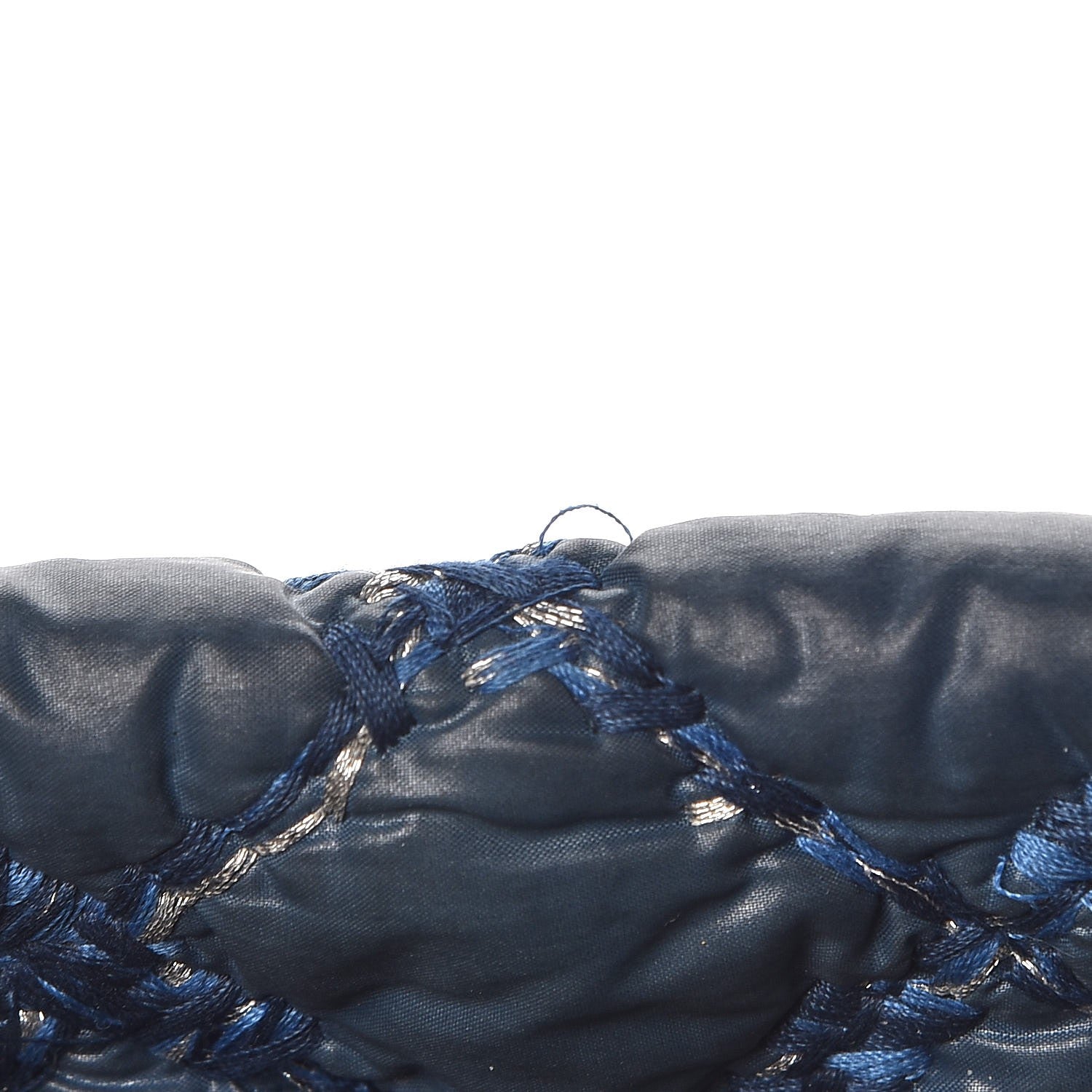 Chanel Nylon Quilted Tweed on Stitch Tote Blue 9 of 10
