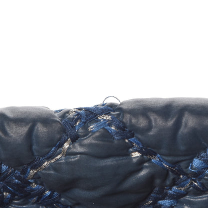 Chanel Nylon Quilted Tweed on Stitch Tote Blue 9 of 10