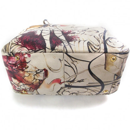 Prada X JAMES JEAN Cervo Lux Fairy Print Large Double Handle Boston Bag Prugna 4 of 12