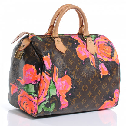 Louis Vuitton Monogram Roses Speedy 30 3 of 8