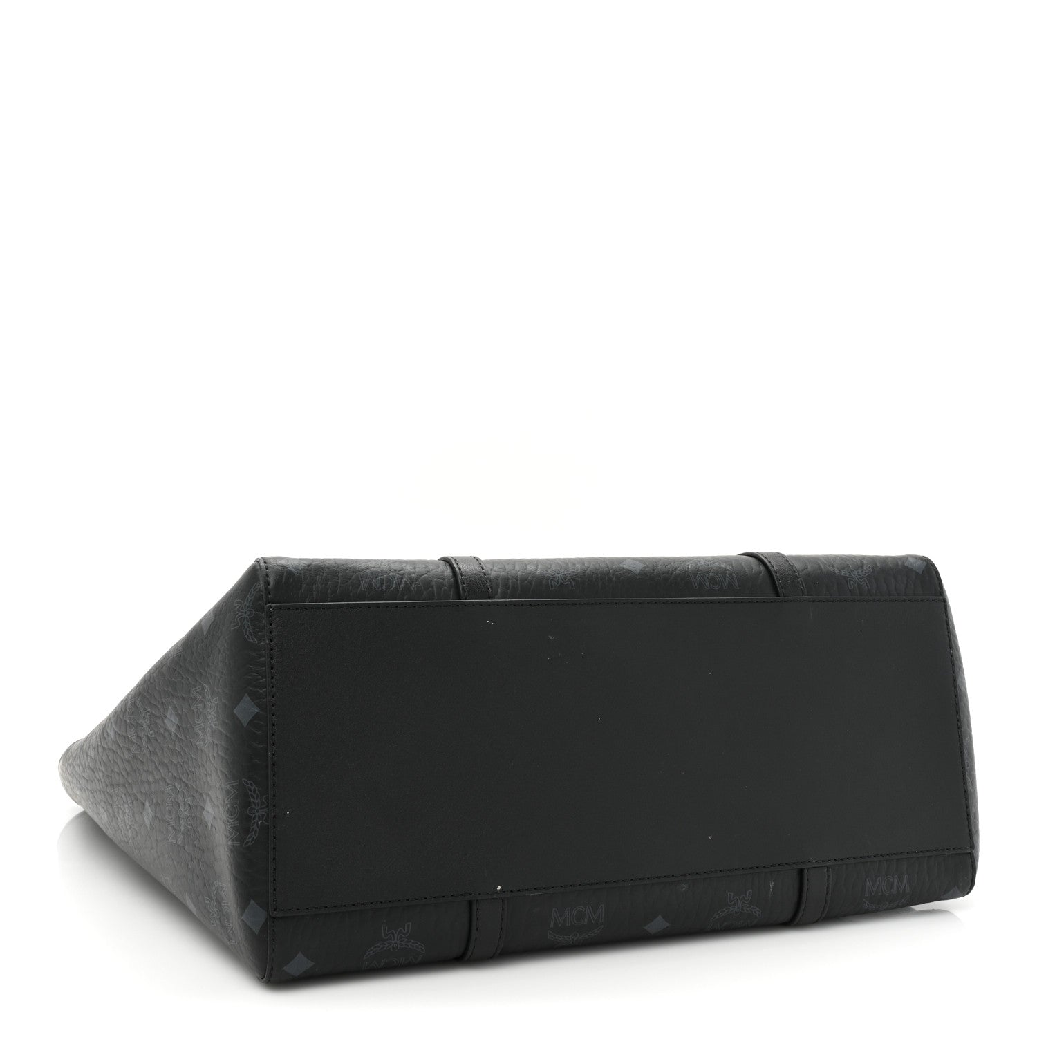 MCM Visetos Toni Shopper Tote Black 4 of 10