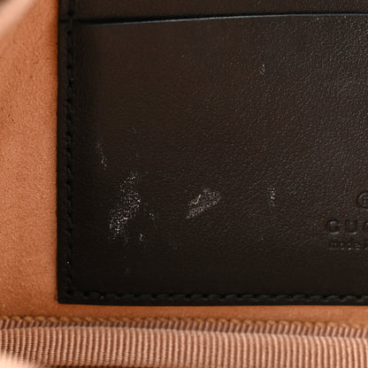 Gucci Calfskin Matelasse Mini GG Marmont Chain Crossbody Bag Black 12 of 14