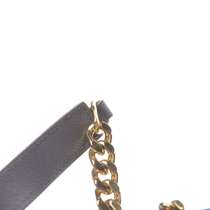 Saint Laurent Grain De Poudre Matelasse Chevron Monogram Shopping Bag Fog 11 of 17