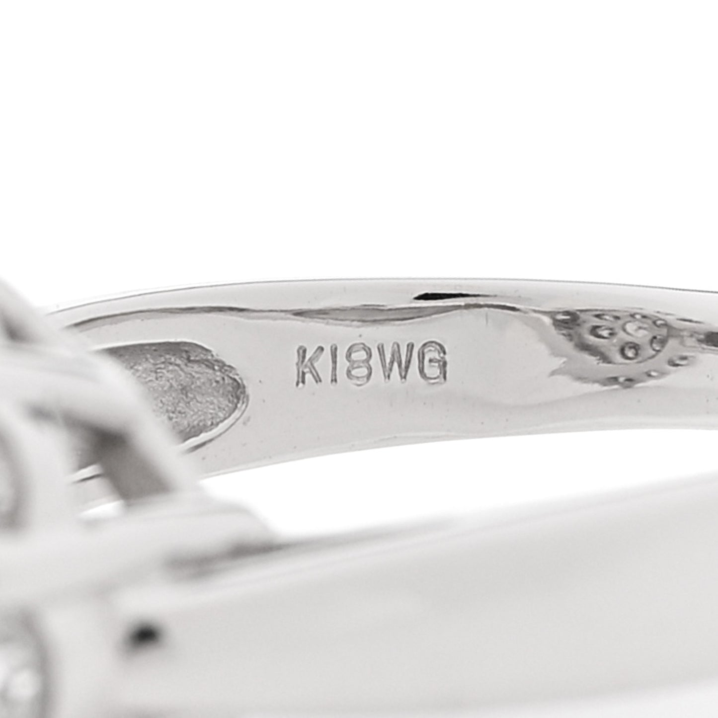 18K White Gold Diamond 2.00ctw Ring 58 8.25
