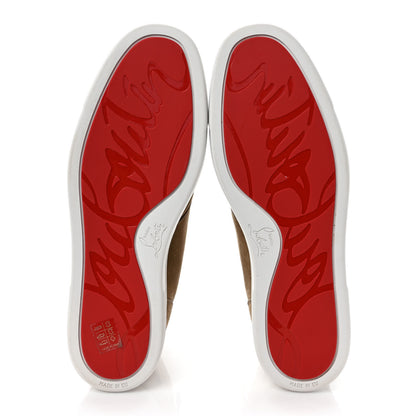 Christian Louboutin Veau Velours Mens Flat Nono Sneakers 43.5 Camel 5 of 9