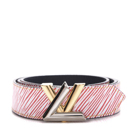 Louis Vuitton Epi 30mm LV Twist Belt 85 34 Denim Red 1 of 7
