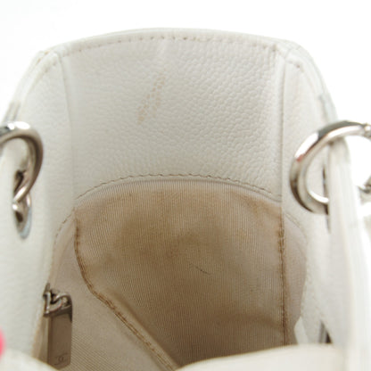 Chanel Caviar Quilted Petit Shopping Tote PST White 6 of 9