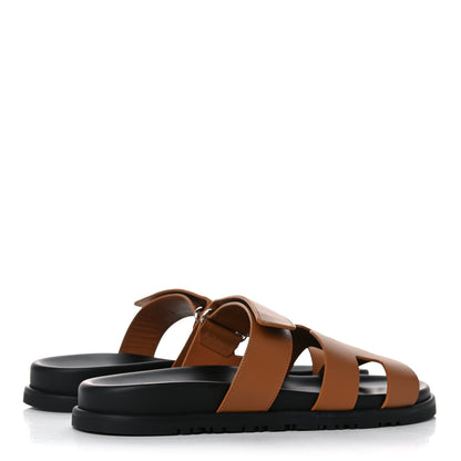 Hermes Calfskin Womens Chypre Sandals 39 Naturel 4 of 10