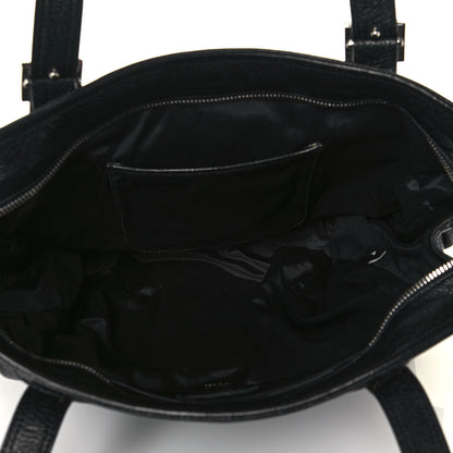 Mulberry Stone Polished Goatskin Maggie Shoulder Bag Black 5 of 19