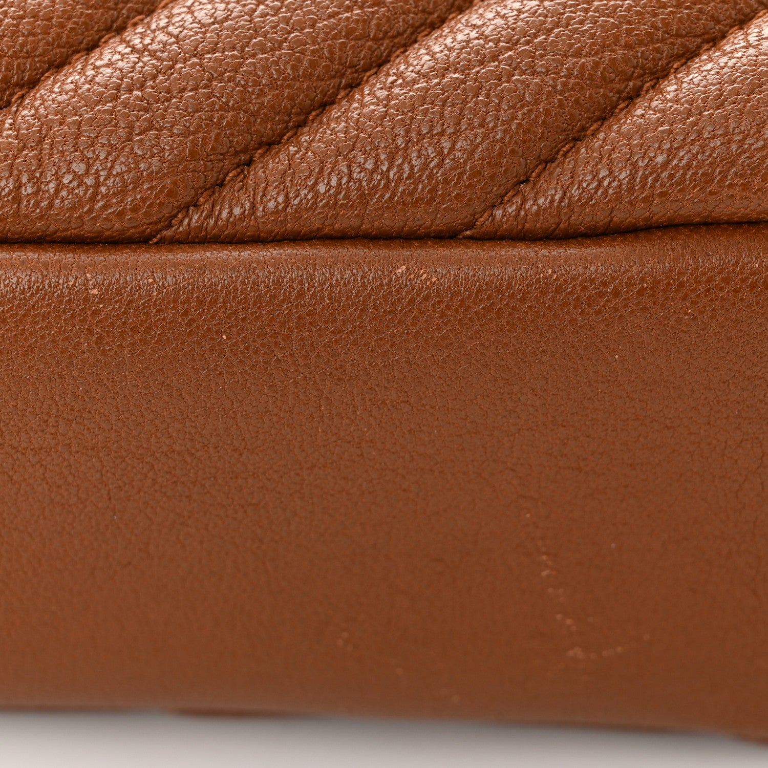 Saint Laurent Sheepskin Matelasse Chevron Monogram Medium College Bag Brick 12 of 14