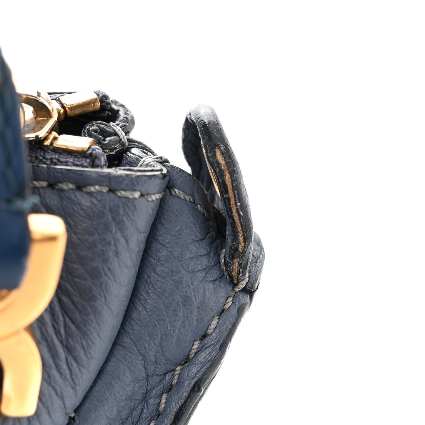 Calfskin Small Marcie Satchel Shady Cobalt