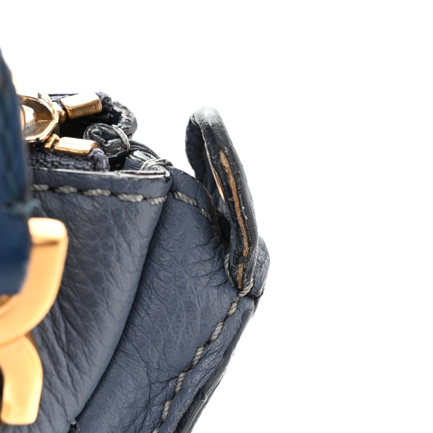 Chloe Calfskin Small Marcie Satchel Shady Cobalt 14 of 16