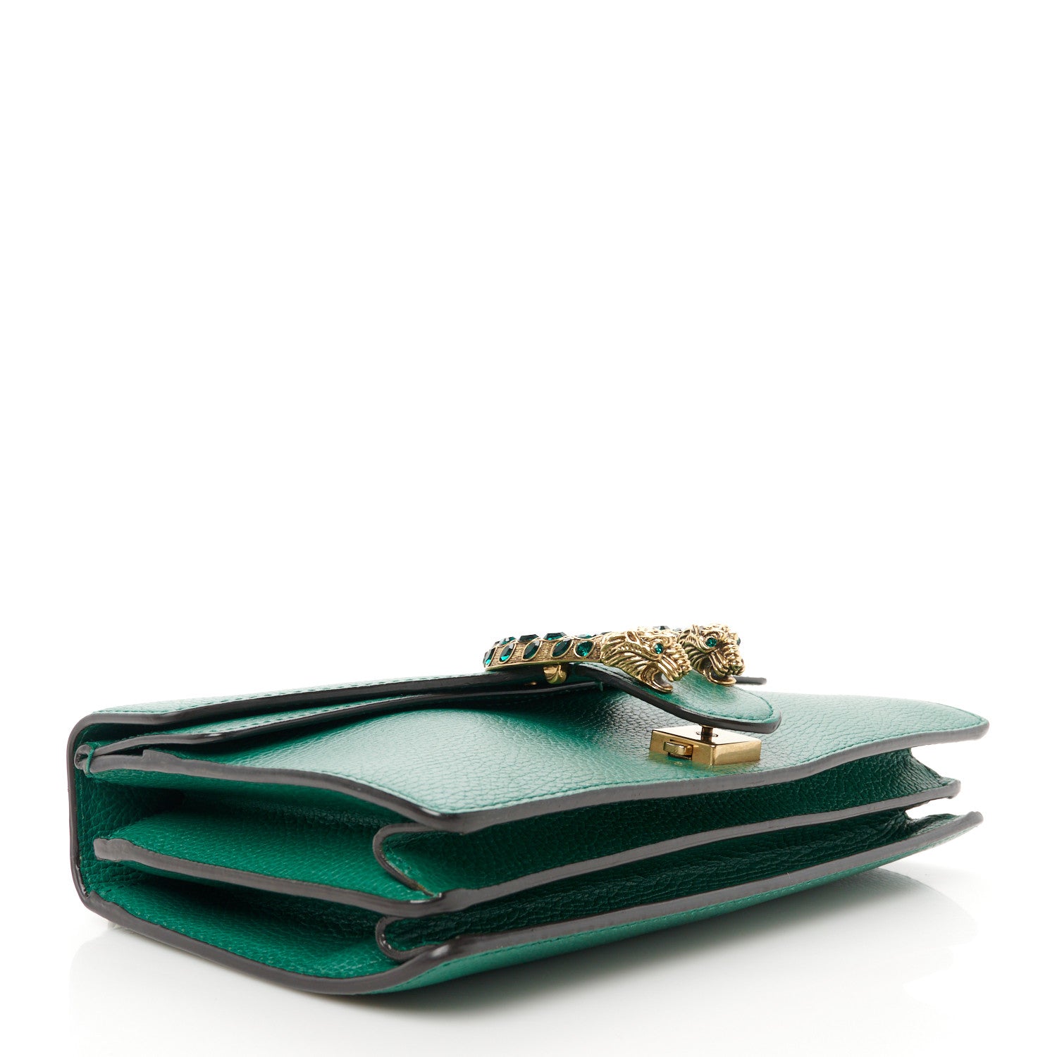 Gucci Pebbled Calfskin Small Dionysus Shoulder Bag Emerald 4 of 11